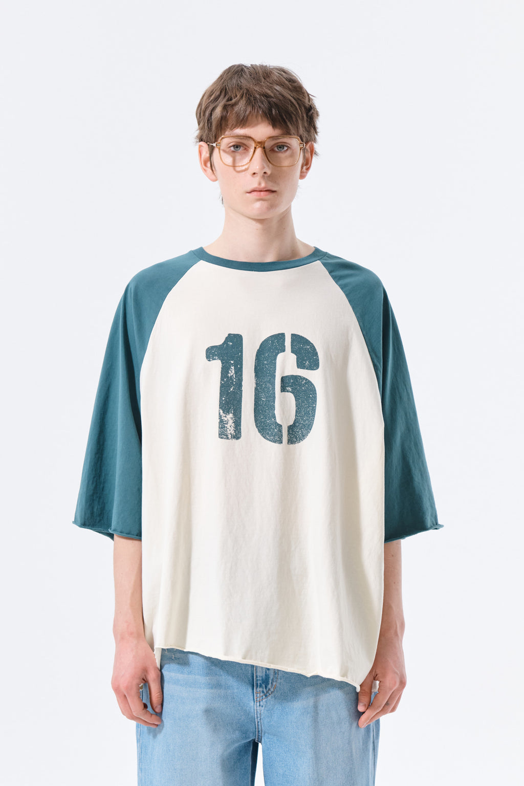 Matin Kim - Raw Edge Raglan Top (Cream) product image 11 | TRAB K-Fashion Australia