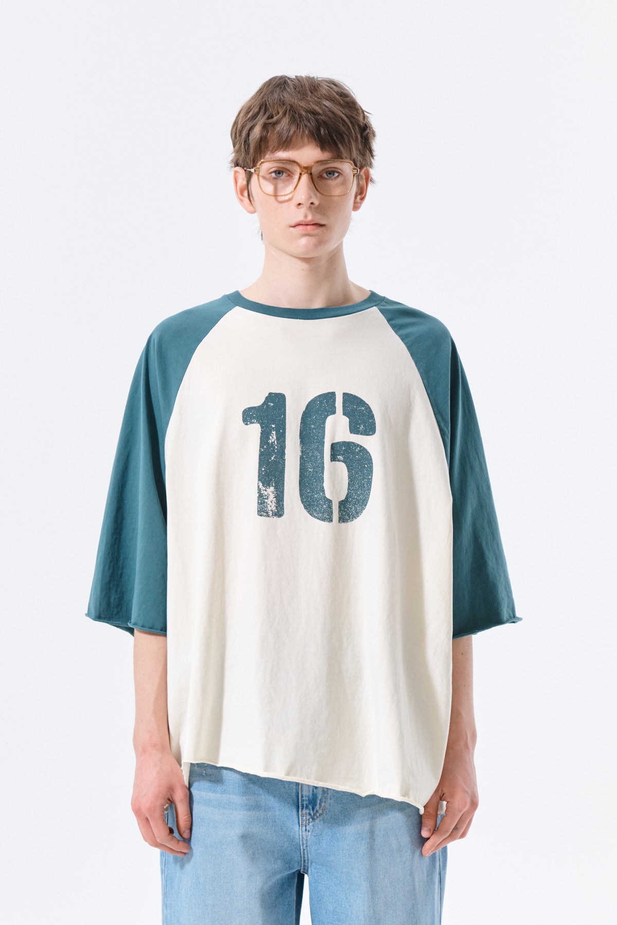 Matin Kim - Raw Edge Raglan Top (Cream) product image 11 | TRAB K-Fashion Australia
