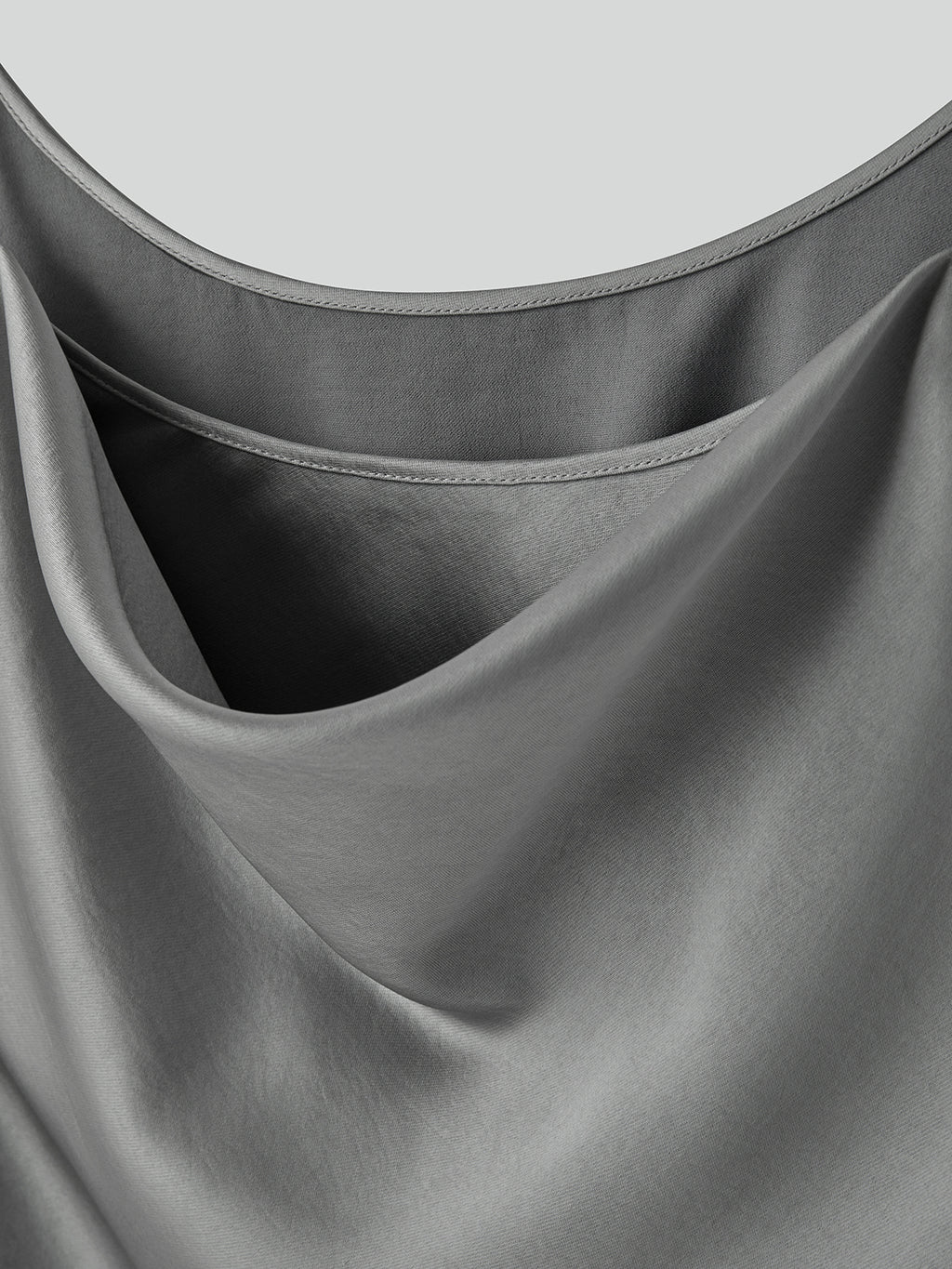 Recto - Back Drape Camisole Top (Stone Grey) product image 7 | TRAB K-Fashion Australia