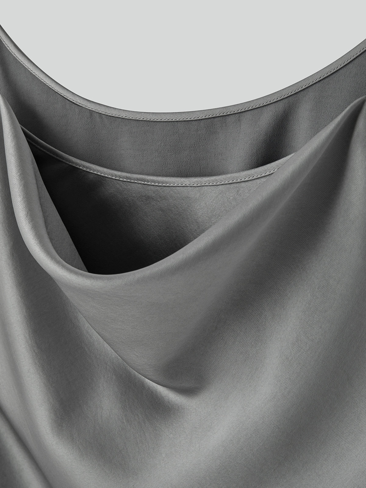 Recto - Back Drape Camisole Top (Stone Grey) product image 7 | TRAB K-Fashion Australia