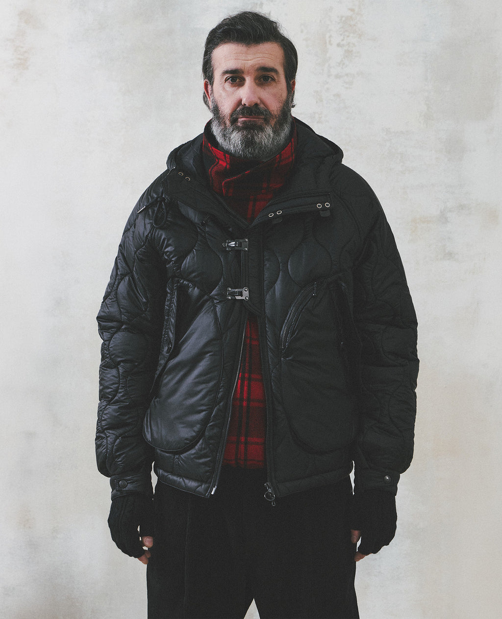Eastlogue - Deck Hoodie Parka (Quilted Black) product image 3 | TRAB K-Fashion Australia