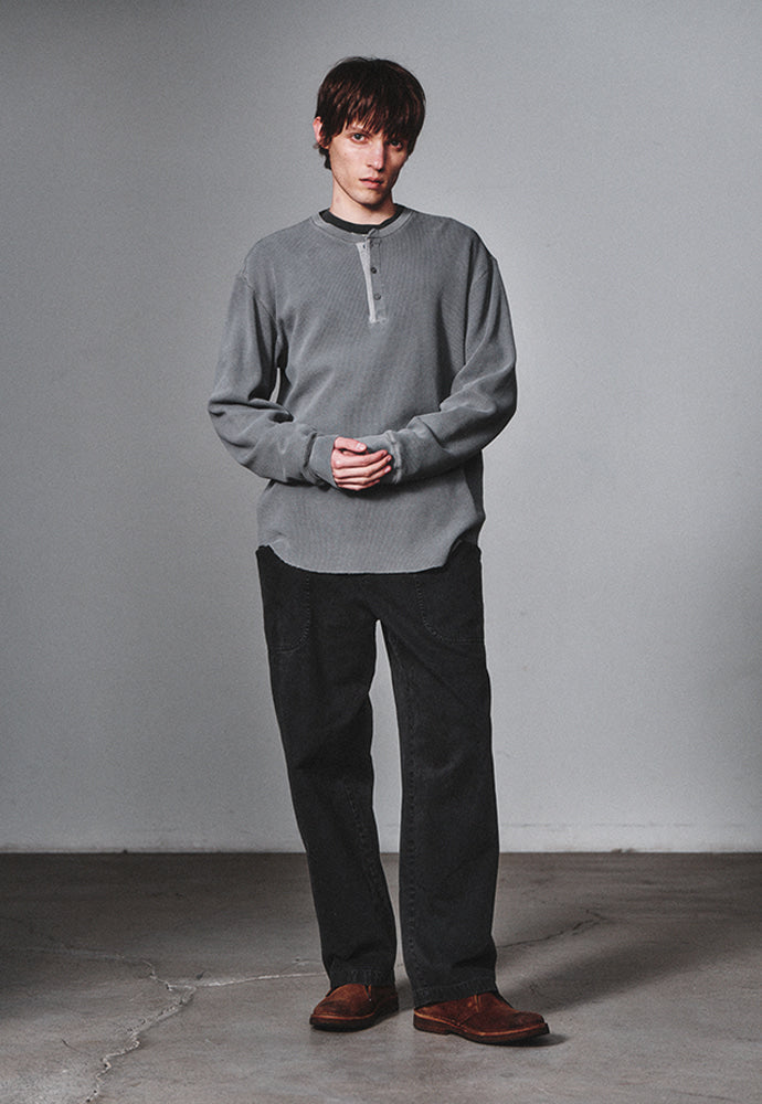 Art if acts - Garment Dyed Waffle Henley (Cliff) product image 3 | TRAB K-Fashion Australia