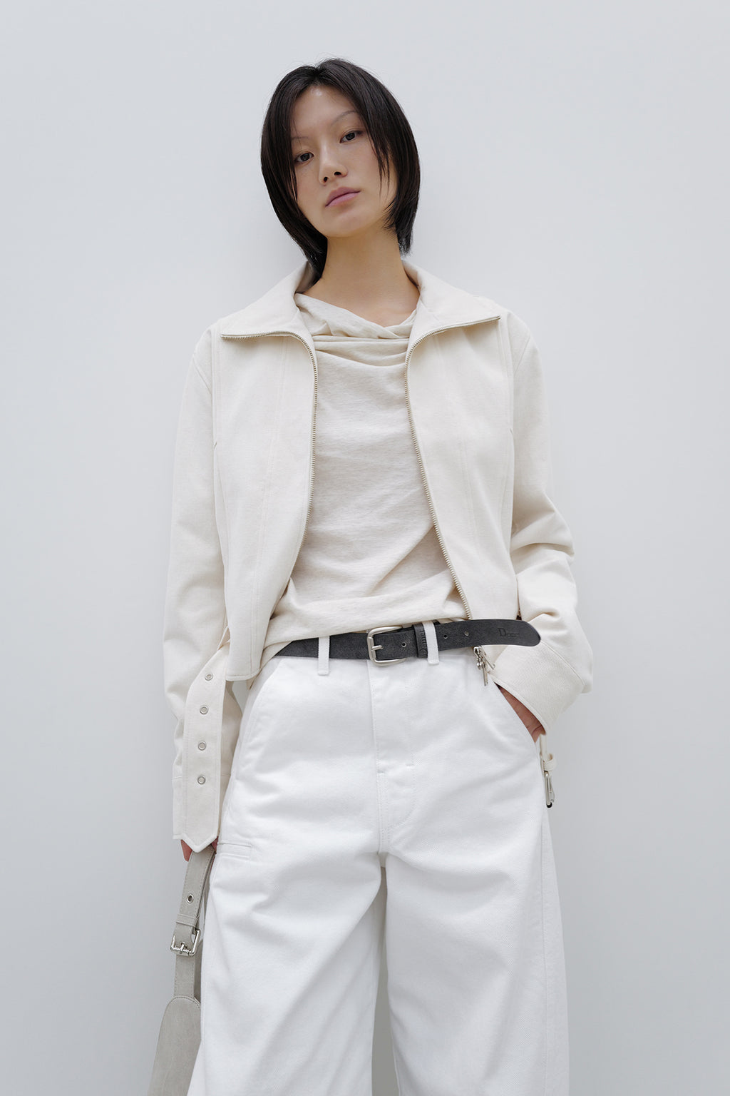 Deinet - Deinet Belted Cotton Jacket (Cream) product image 7 | TRAB K-Fashion Australia