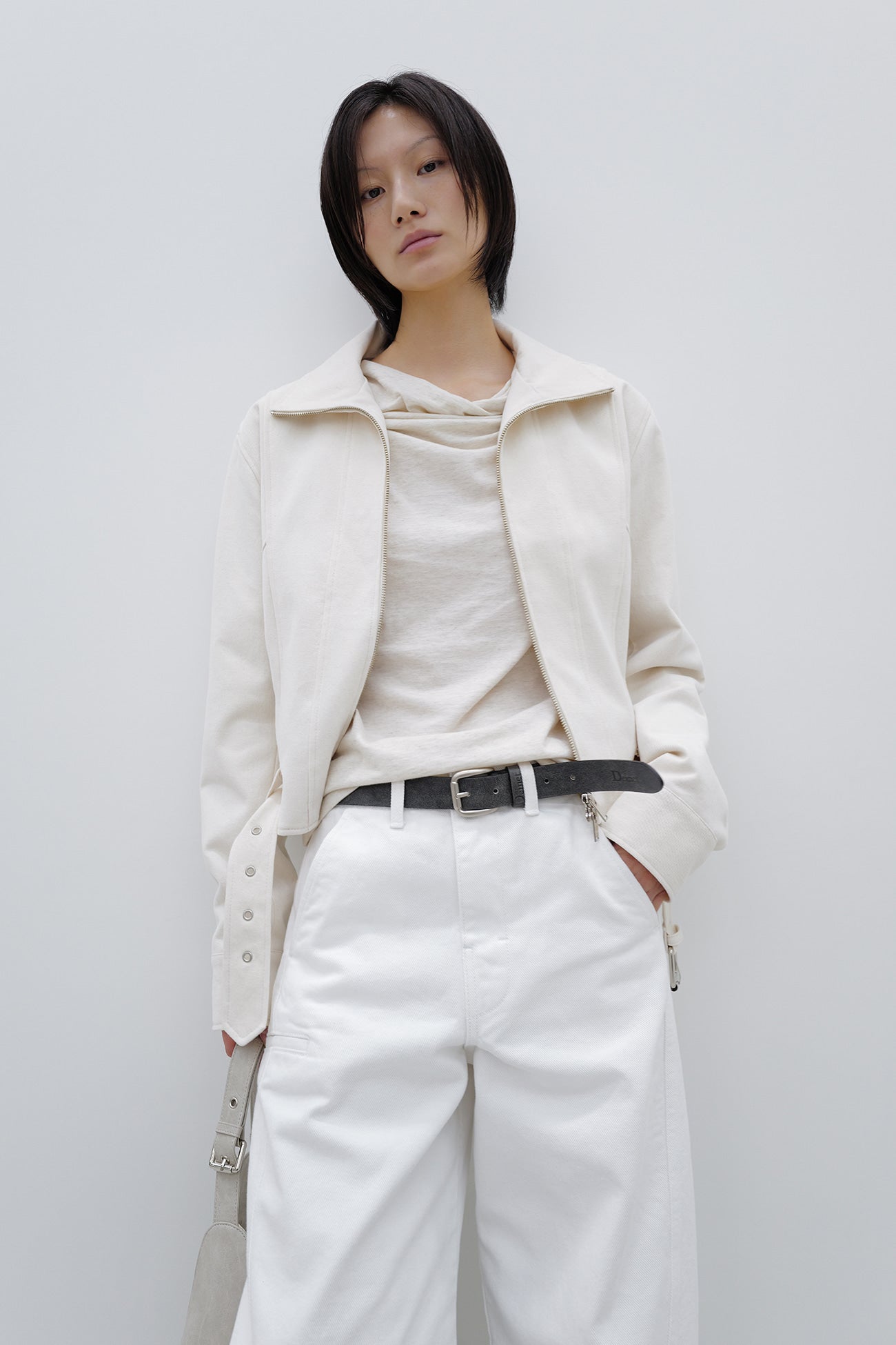 Deinet - Deinet Belted Cotton Jacket (Cream) product image 7 | TRAB K-Fashion Australia
