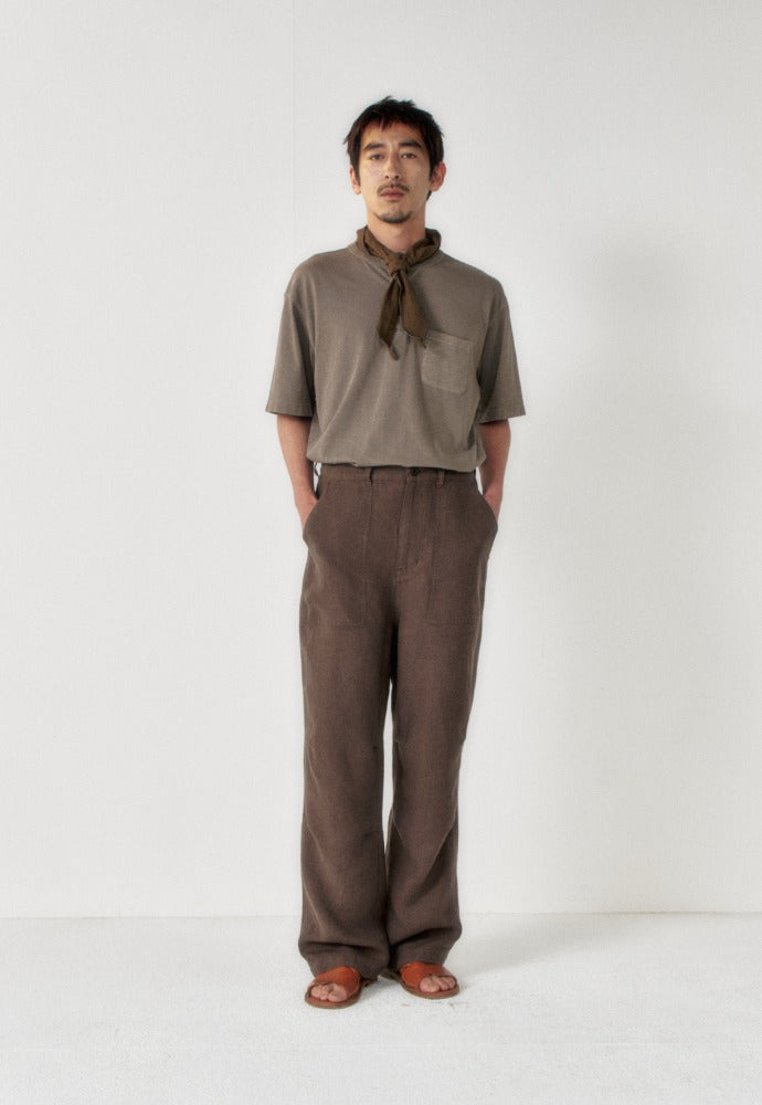 Art if acts - Henley S/S Tee (Mud Brown) product image 1 | TRAB K-Fashion Australia