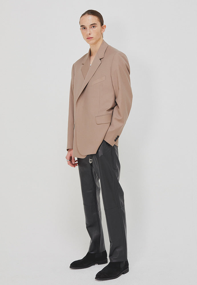 Tonywack - Clip Half-Double Blazer (Musk Beige) product image 5 | TRAB K-Fashion Australia