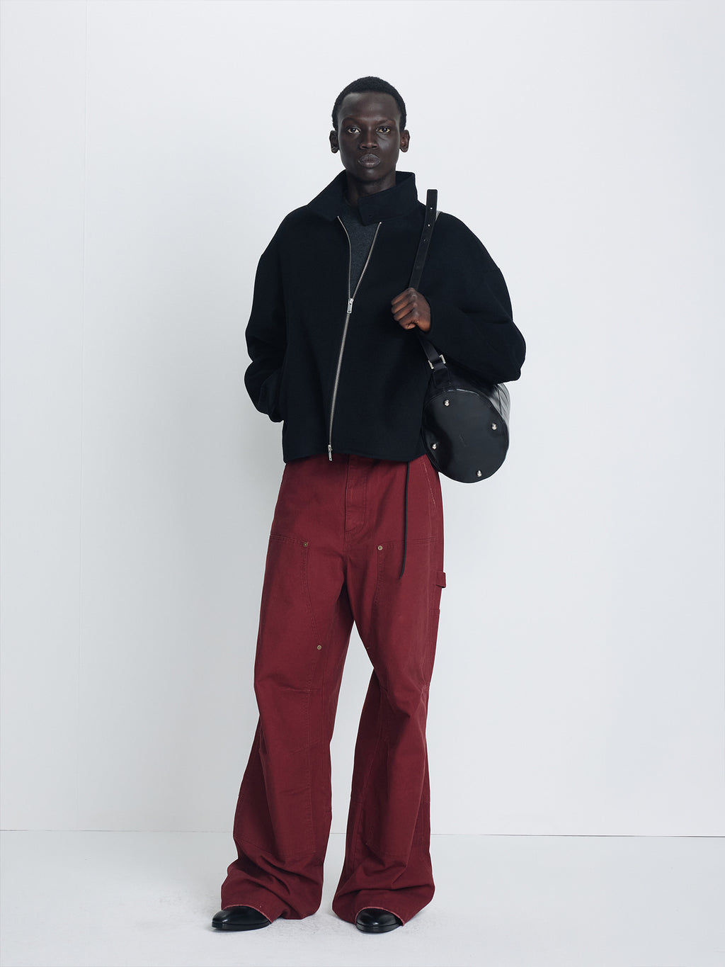Tonywack - Wool And Cashmere Handmade Harrington (Black) product image 1 | TRAB K-Fashion Australia