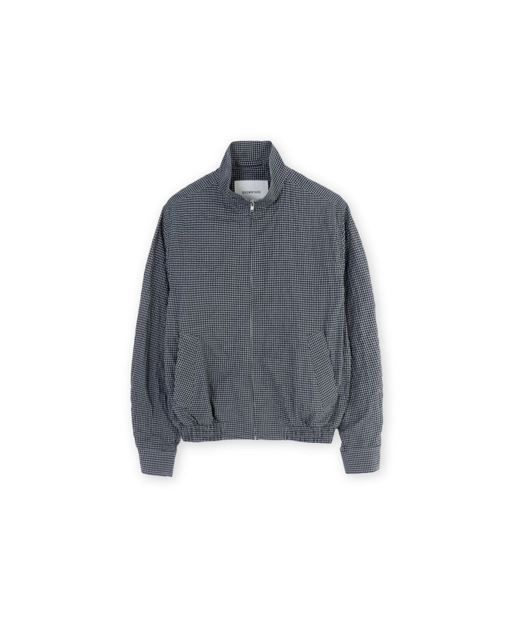 Brownyard - Organic Cotton Stand Collar Blouson (Grey Check) product image 5 | TRAB K-Fashion Australia