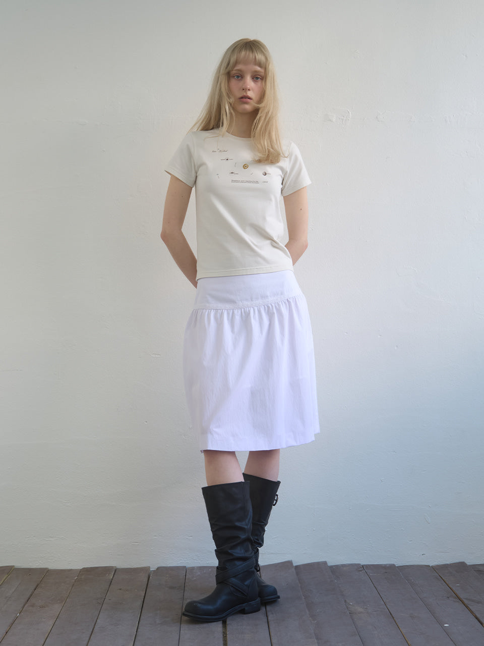 Kijun - Planet T-Shirt (Off-White) product image 6 | TRAB K-Fashion Australia