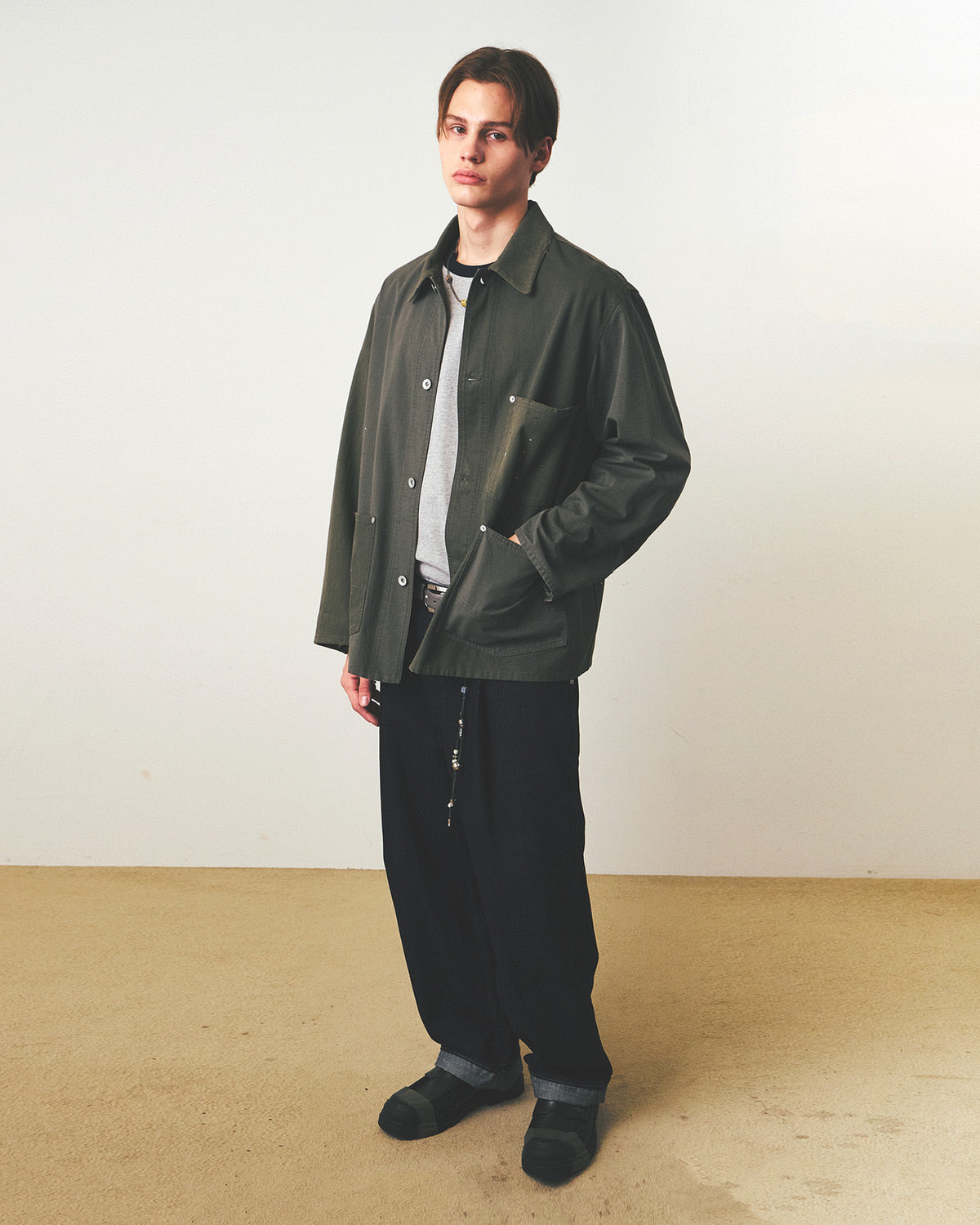 Eastlogue - Railman Work Jacket (Olive Mixed) product image 4 | TRAB K-Fashion Australia