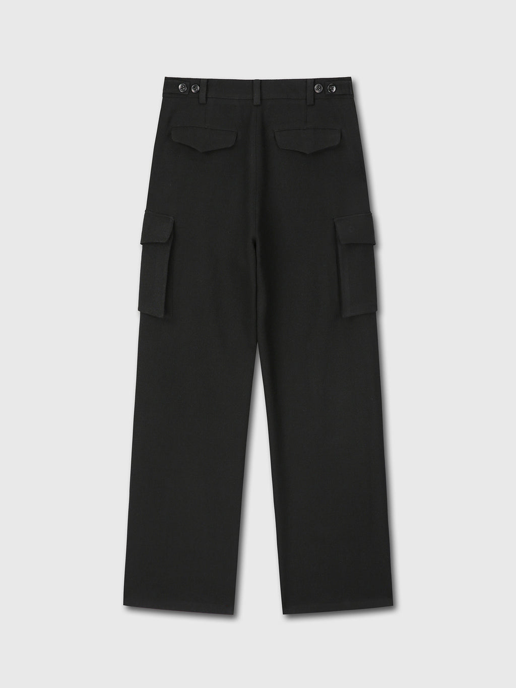 Tonywack - Textured Wool Wide Cargo Pants (Black) product image 9 | TRAB K-Fashion Australia