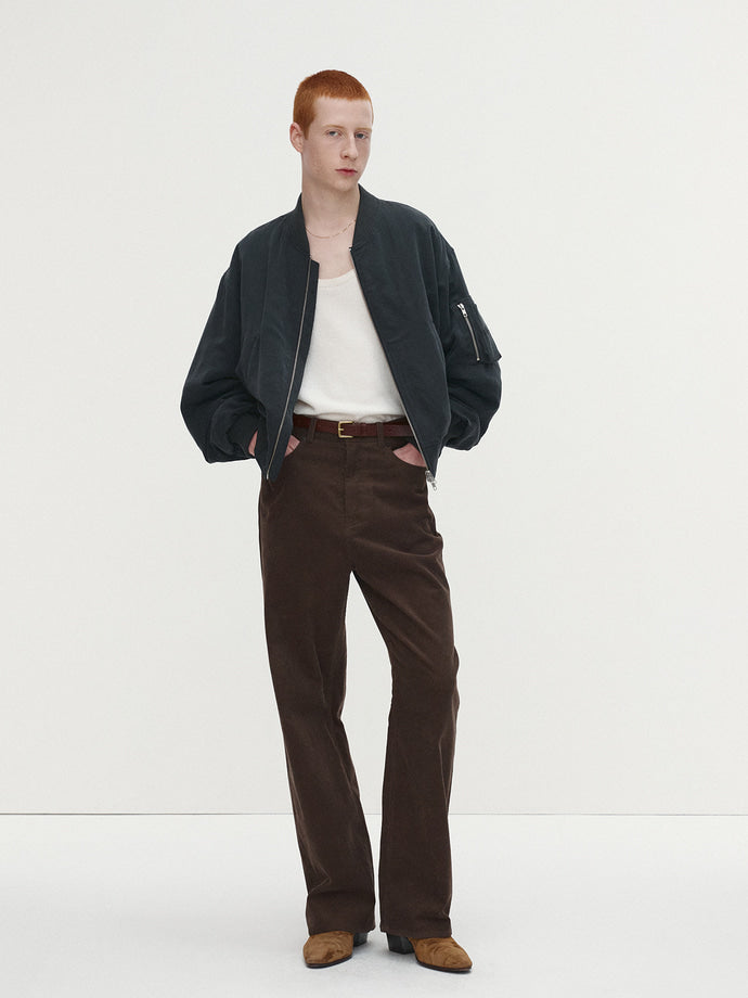 Tonywack - Rayon Twill Bomber Jacket (Carbon) product image 1 | TRAB K-Fashion Australia