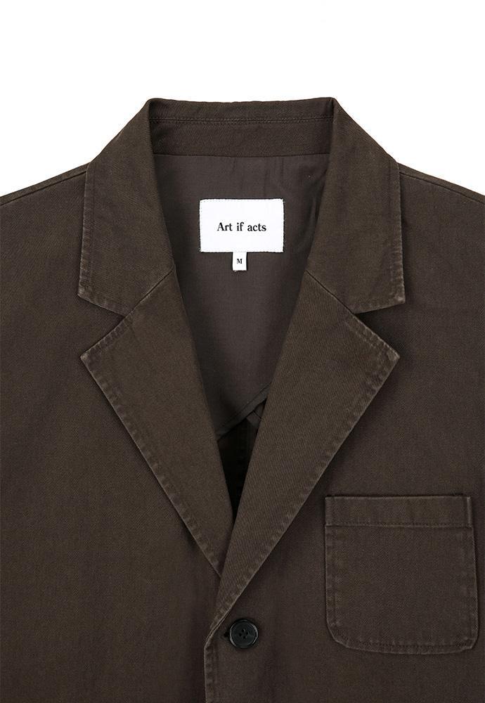 Art if acts - Washed 3 Button Blazer (Brown) product image 12 | TRAB K-Fashion Australia