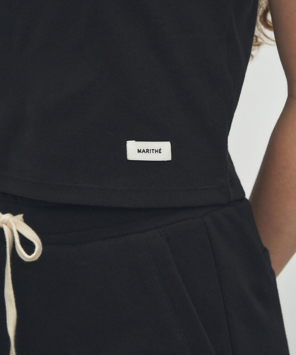 Marithe & Francois Girbaud - Basic Crop Tee (Black) product image 4 | TRAB K-Fashion Australia