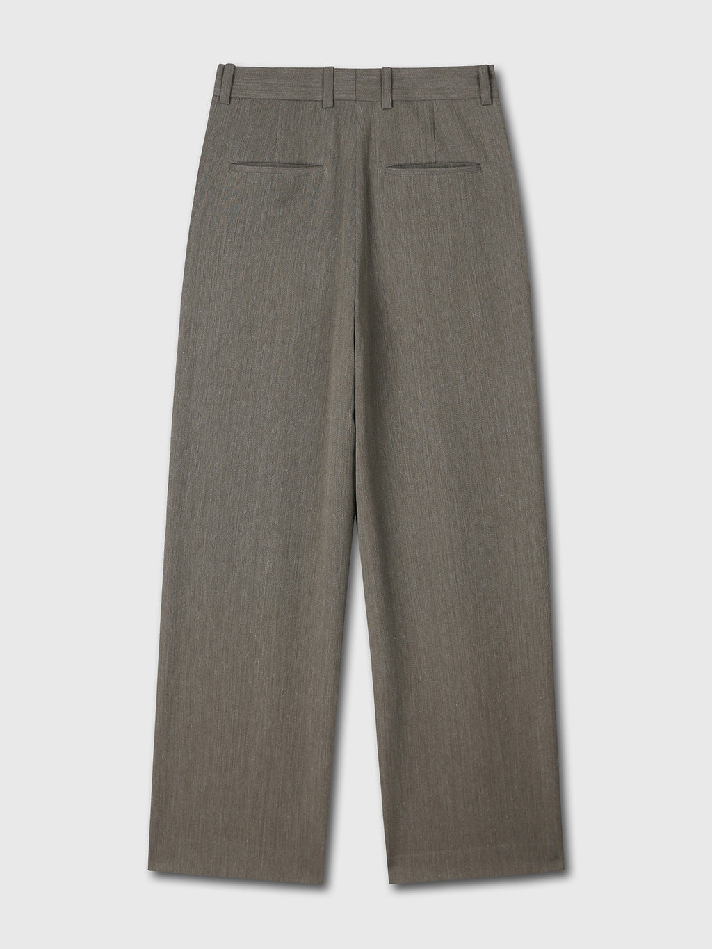 Tonywack - Light Wool Pleated Wide Trousers (Beige Taupe) product image 7 | TRAB K-Fashion Australia