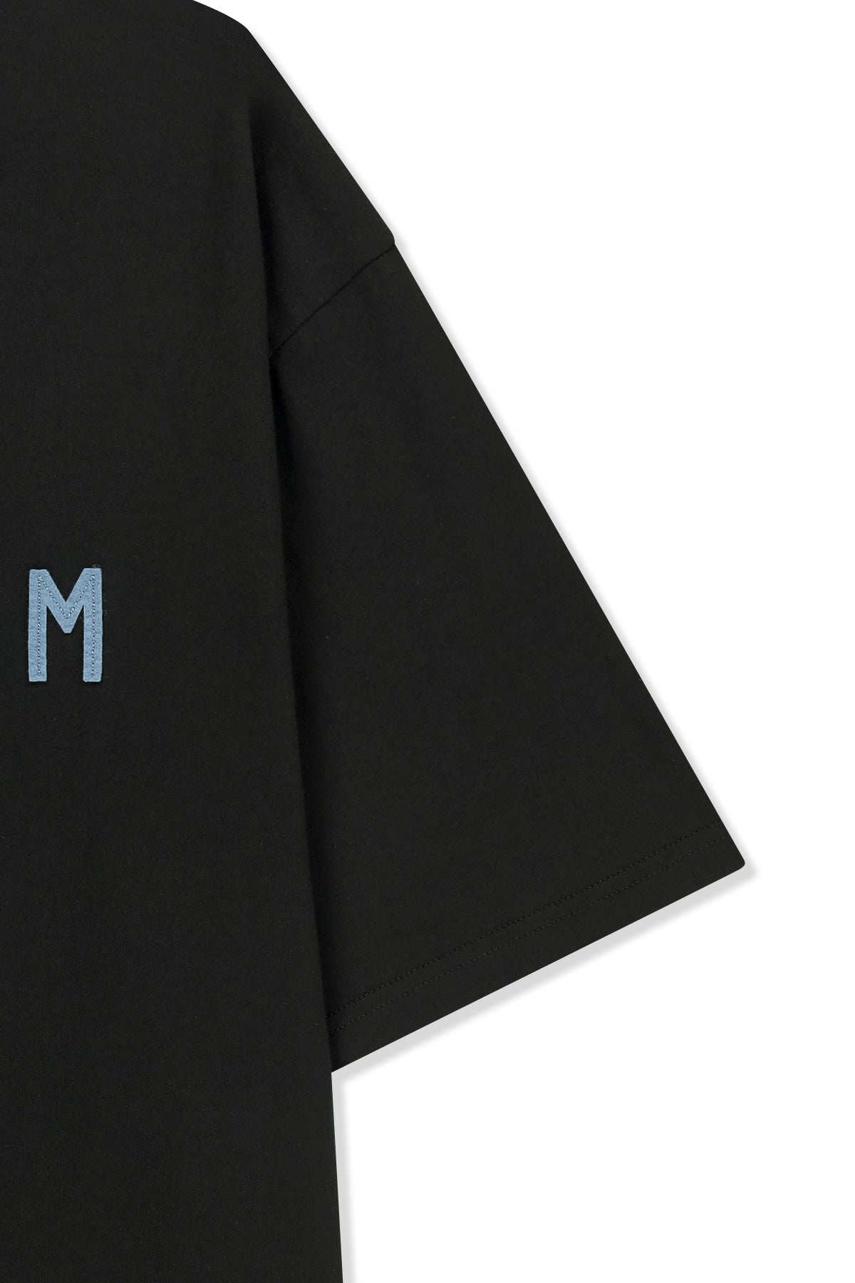Matin Kim - Applique Felt Logo Top (Strong Black) product image 4 | TRAB K-Fashion Australia