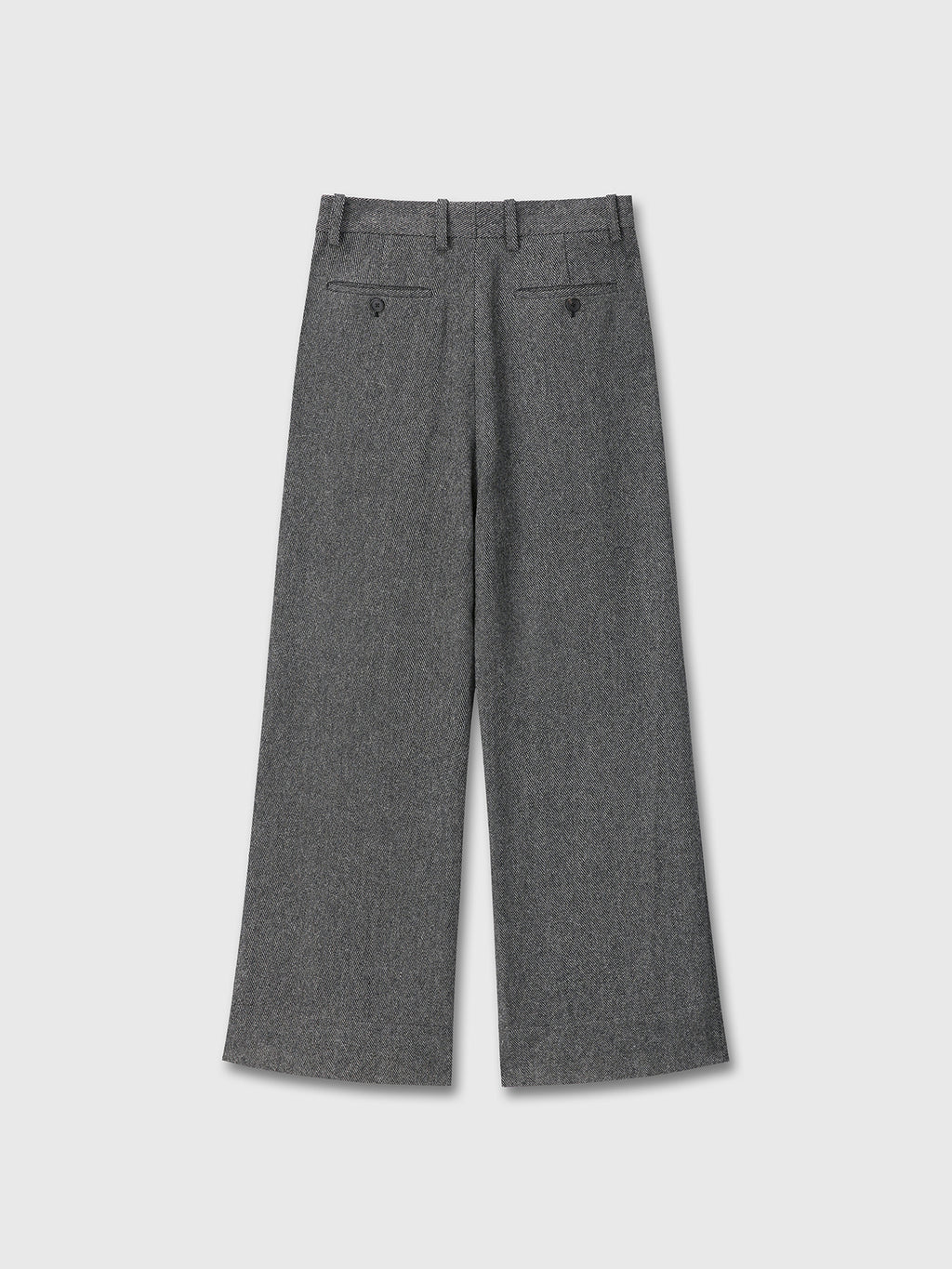 Tonywack - Deep Tuck Wide-Leg Trousers (Grey) product image 8 | TRAB K-Fashion Australia