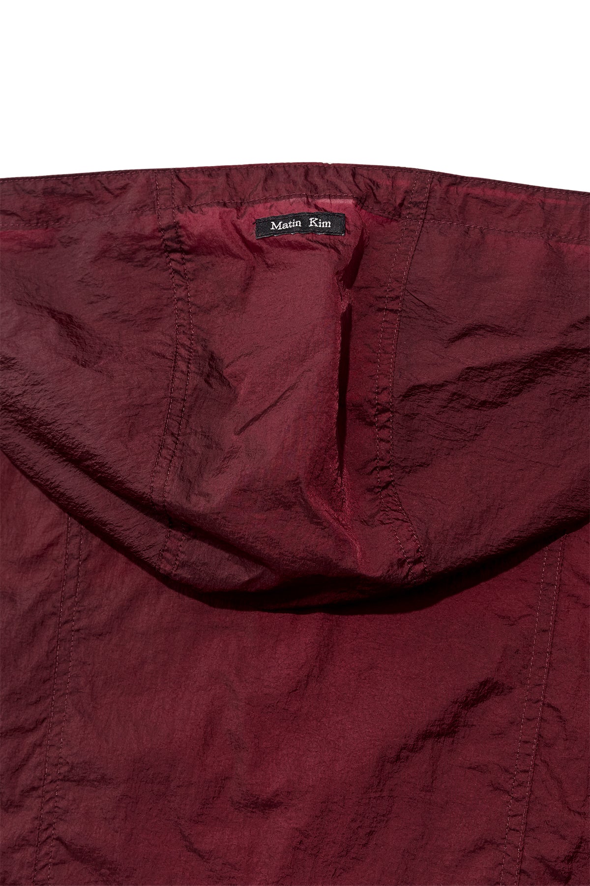 Matin Kim - Hoody Point Crop Light Windbreaker (Burgundy) product image 6 | TRAB K-Fashion Australia