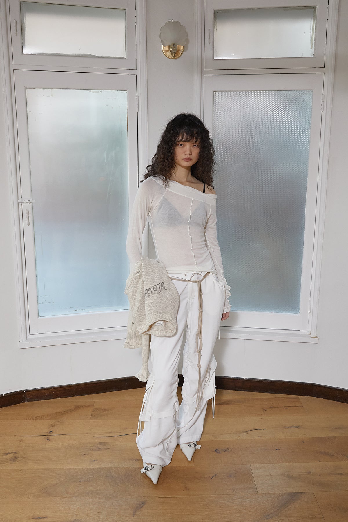 Matin Kim - Wide Neck Raglan Long Sleeve (Ivory) product image 10 | TRAB K-Fashion Australia