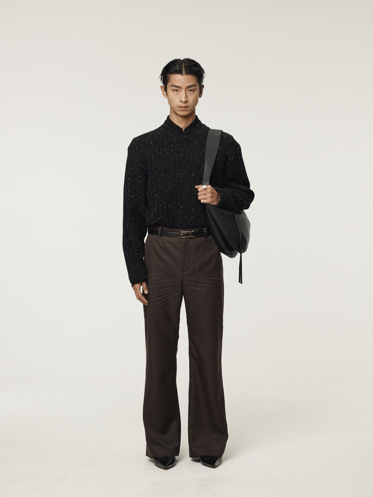 Recto - Candy Boucle Knit Top (Black) product image 2 | TRAB K-Fashion Australia