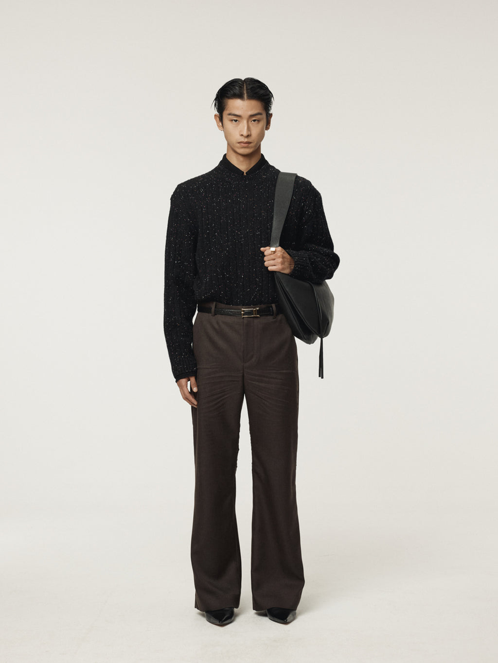 Recto - Candy Boucle Knit Top (Black) product image 2 | TRAB K-Fashion Australia