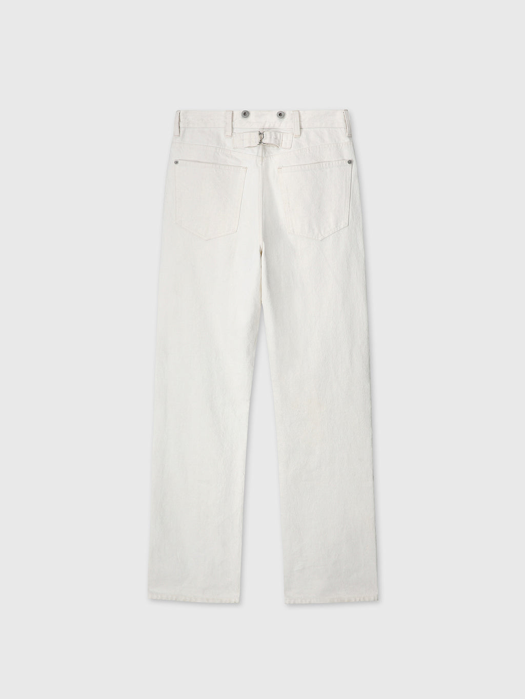 Tonywack - Loose Straight Buckle-Back Jeans (Ecru) product image 10 | TRAB K-Fashion Australia