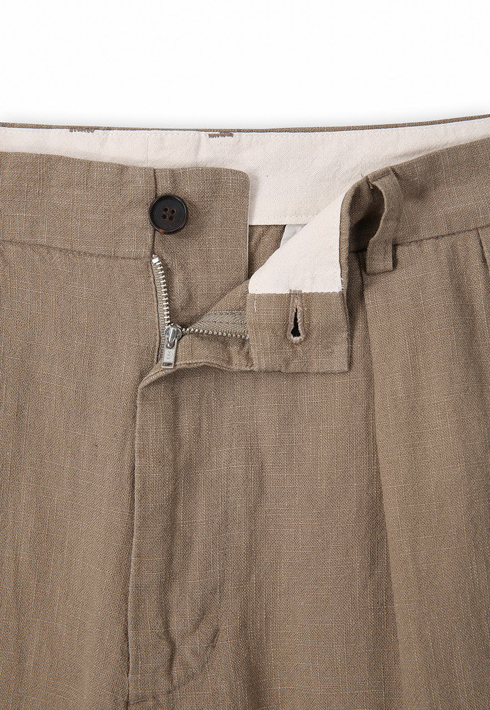 Art if acts - Washed Linen Bermuda Shorts (Khaki Beige) product image 9 | TRAB K-Fashion Australia