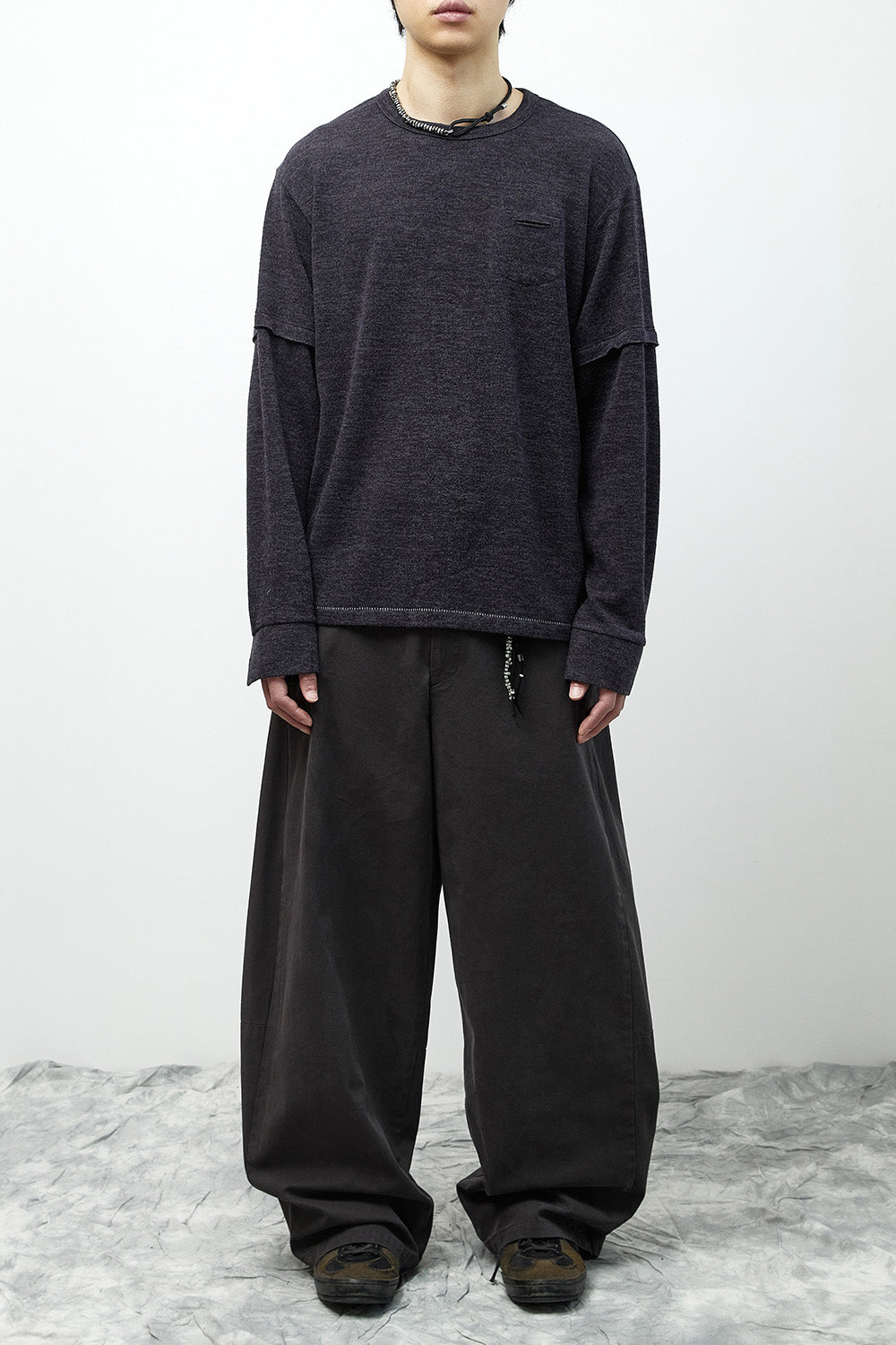 Hatchingroom - Layer Cuffs Tee Dark (Purple) product image 10 | TRAB K-Fashion Australia