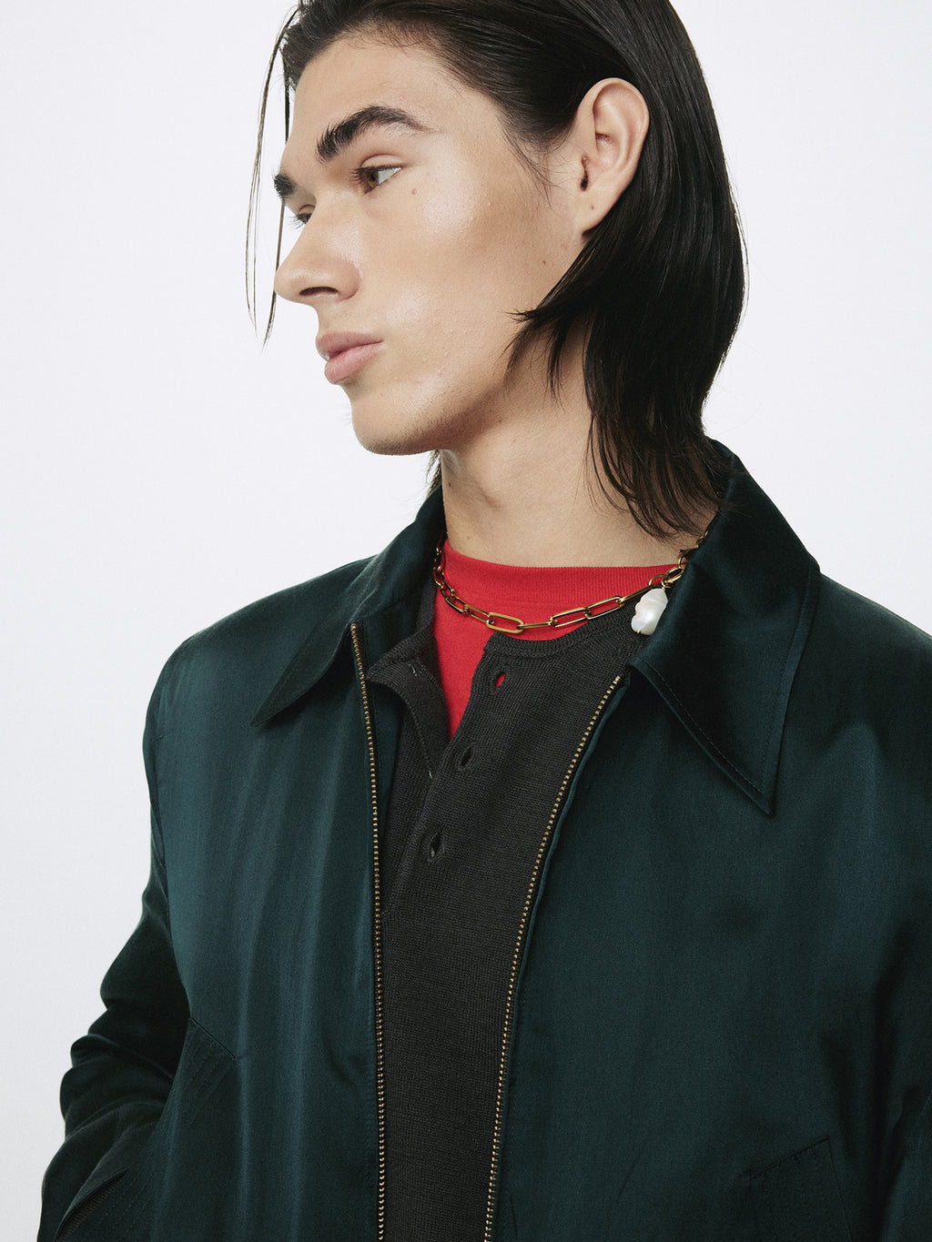 Tonywack - Silk Cotton Swing Jacket (Dark Green) product image 8 | TRAB K-Fashion Australia