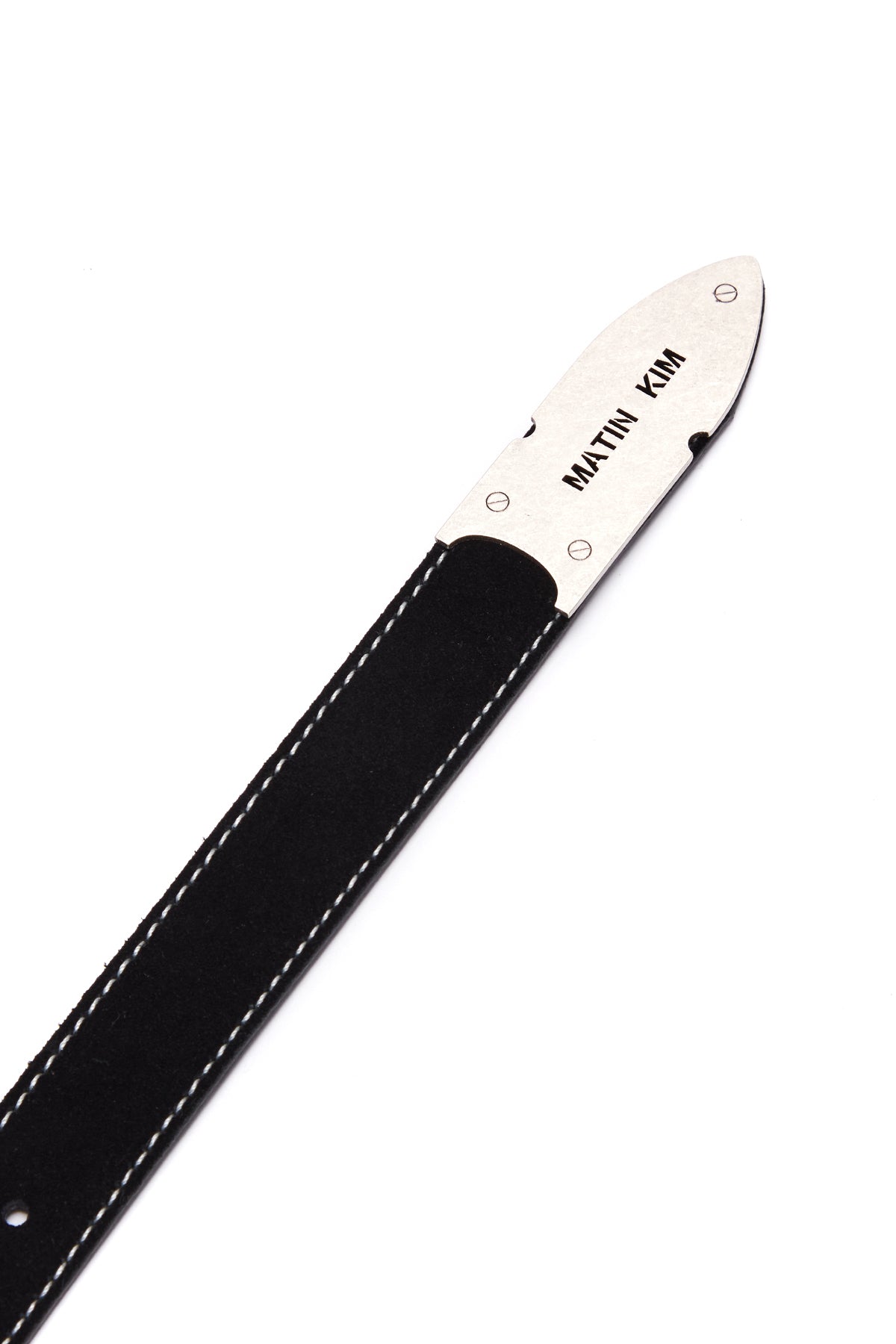 Matin Kim - Suede Leather Belt (Black) product image 3 | TRAB K-Fashion Australia