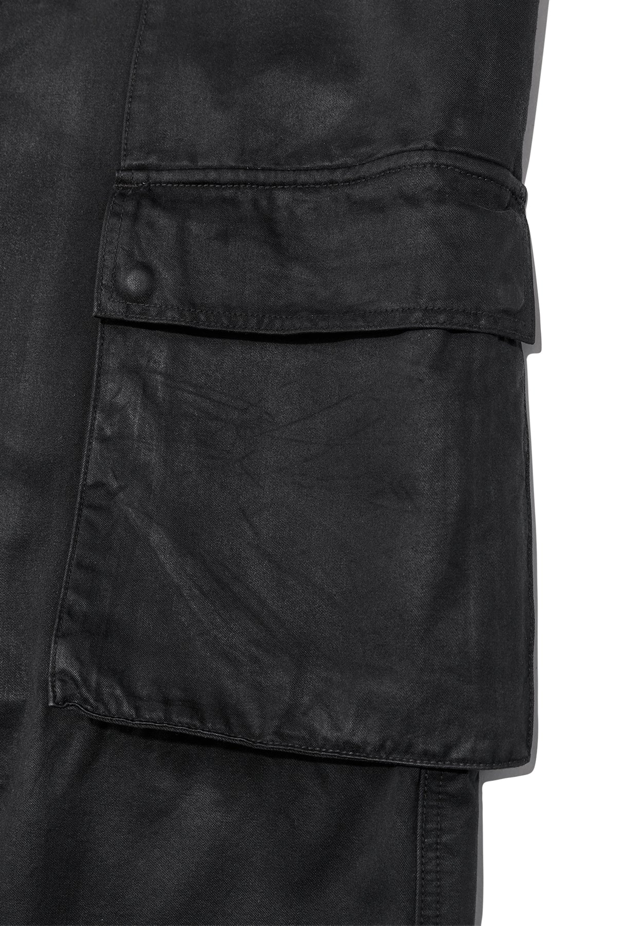 Matin Kim - Coated Cotton Bermuda Pants (Charcoal) product image 5 | TRAB K-Fashion Australia