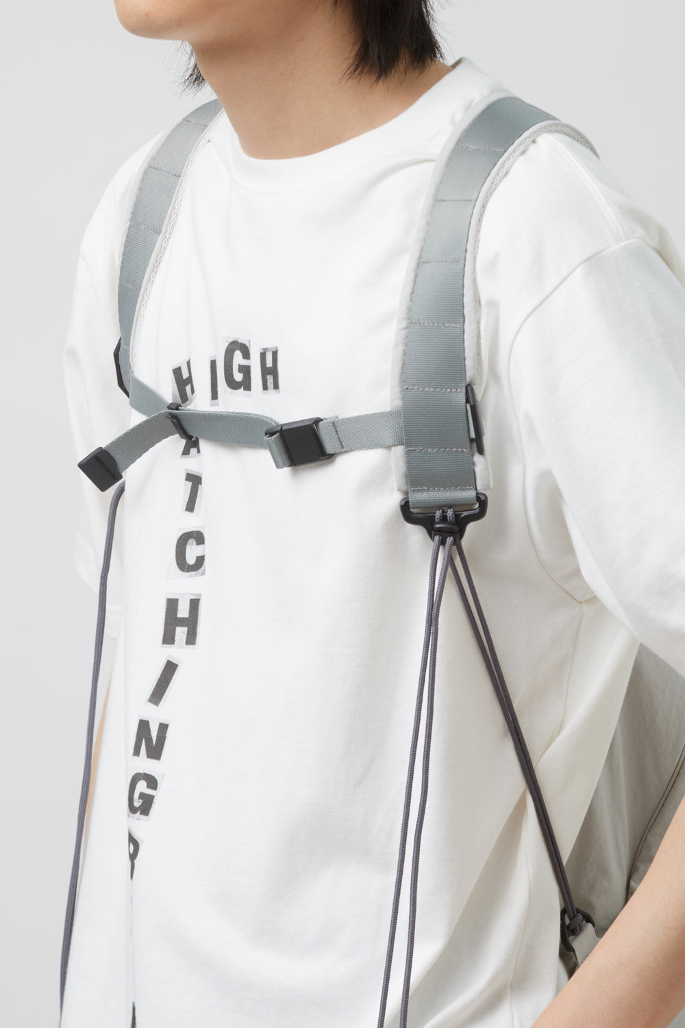 Hatchingroom - String Backpack Nylon Light (Grey) product image 12 | TRAB K-Fashion Australia