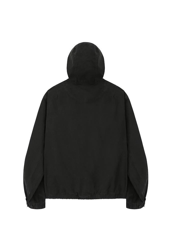 Art if acts - Cotton Hood Zip-up (Vintage Black) product image 7 | TRAB K-Fashion Australia