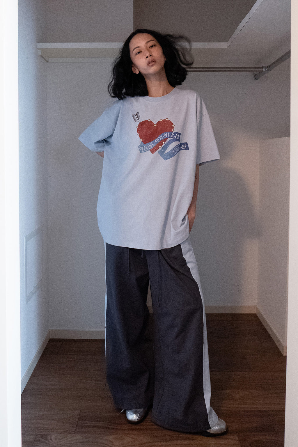 Deinet - Contrast Sweat Pants (Charcoal) product image 6 | TRAB K-Fashion Australia