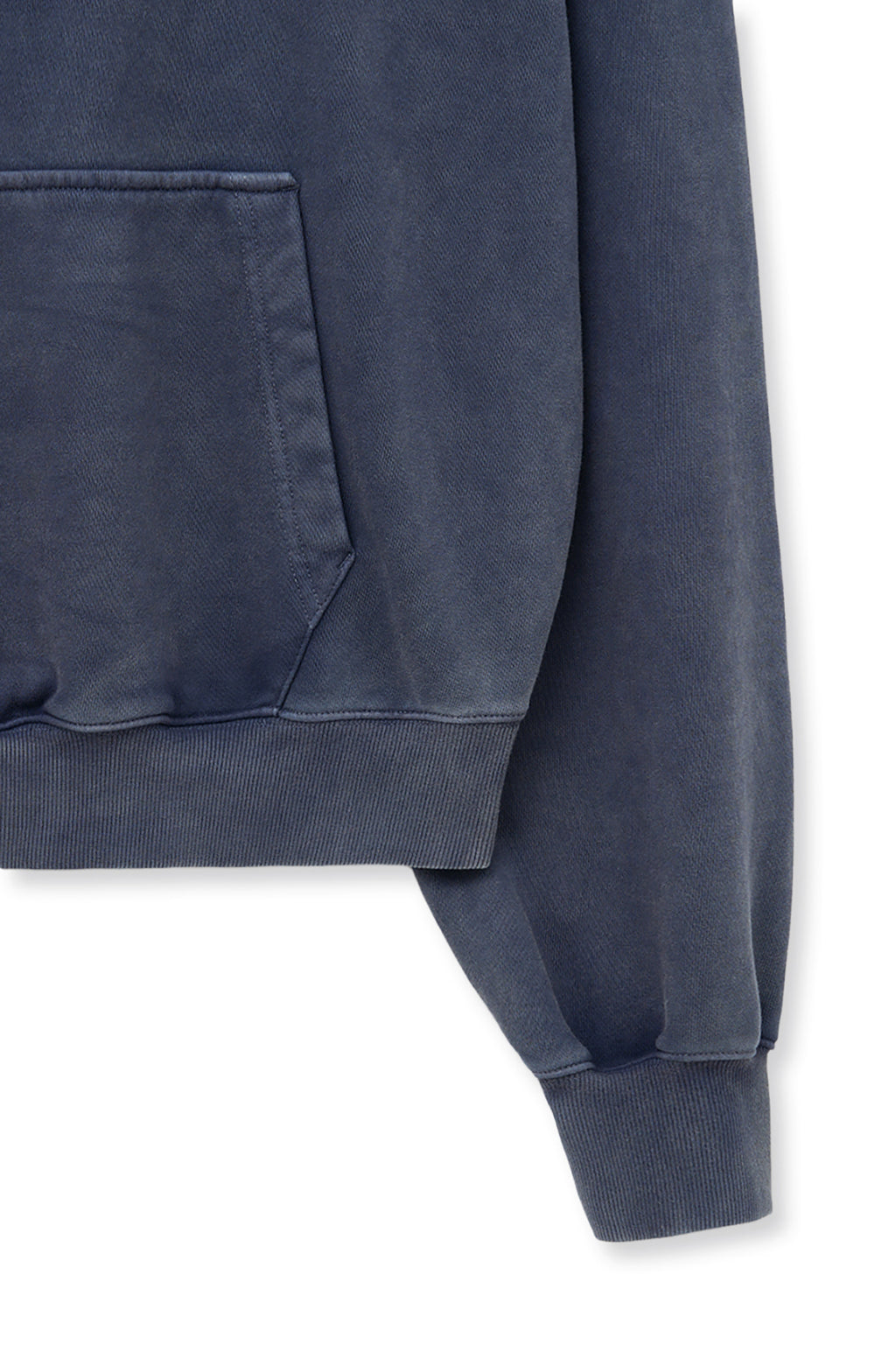 Matin Kim - Zipper Point Washed Hoody (Navy) product image 5 | TRAB K-Fashion Australia