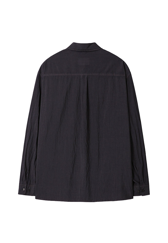 Art if acts - French Two Pocket Rayon Shirt (Faded Black) product image 7 | TRAB K-Fashion Australia