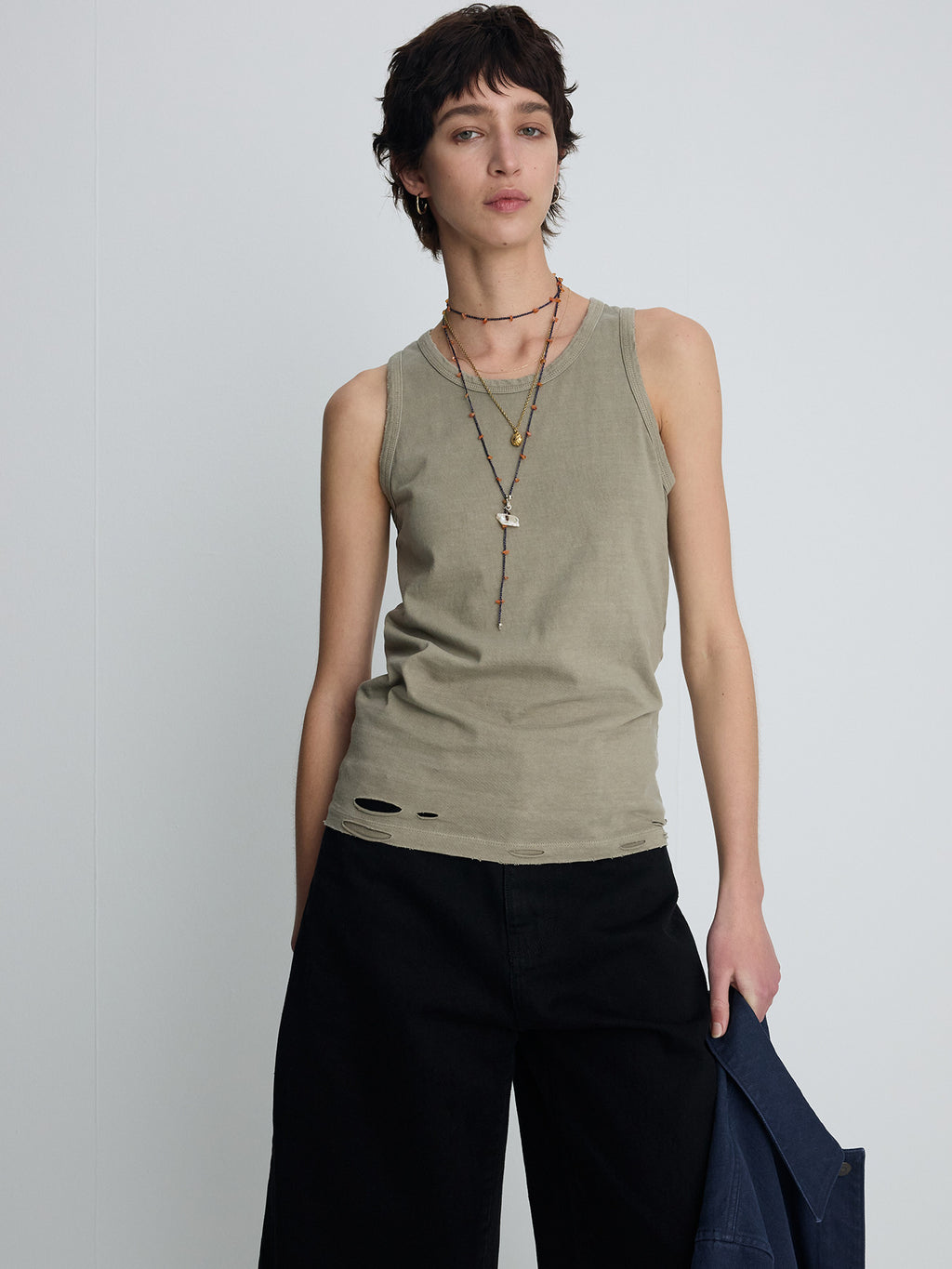 Tonywack - Raw Hem Denim Bermuda Shorts (Washed Black) product image 2 | TRAB K-Fashion Australia