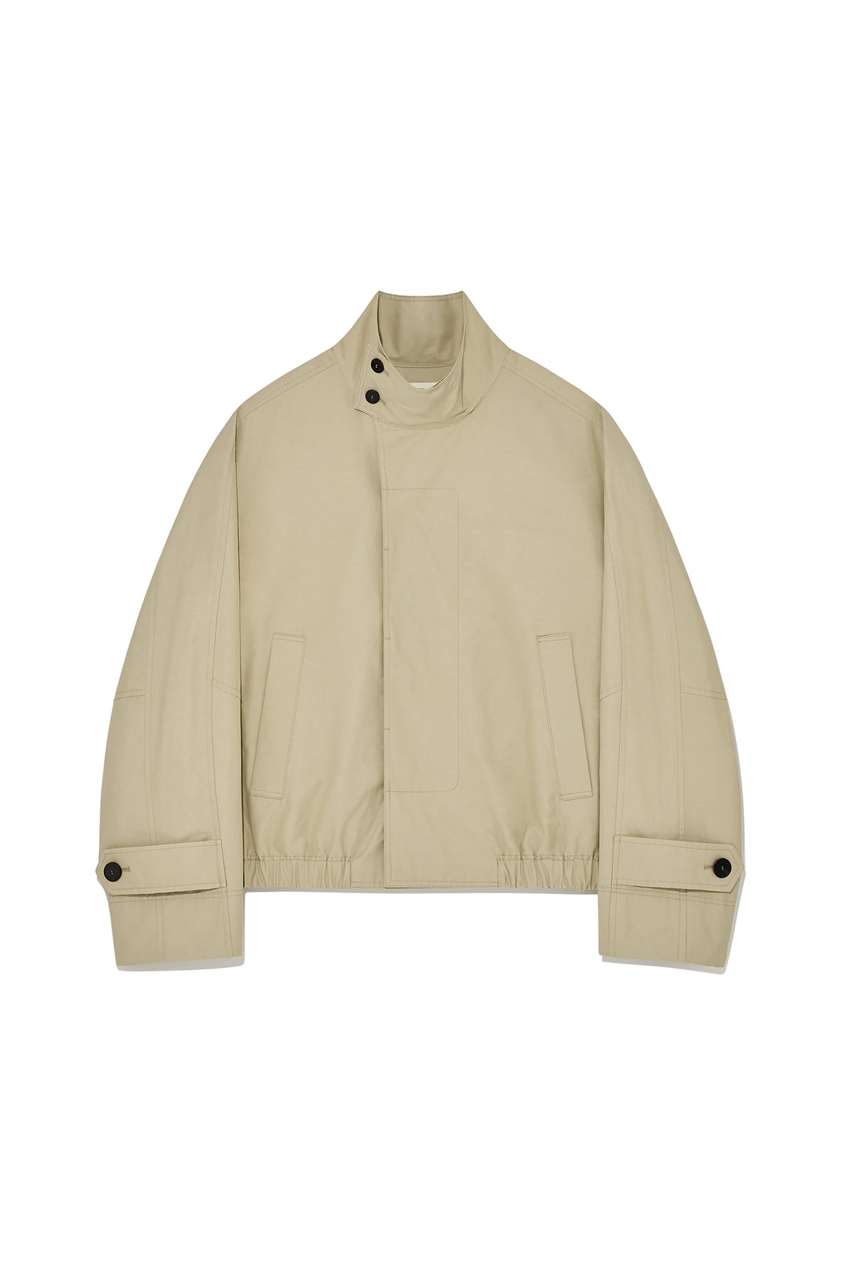 Matin Kim - Trench Bomber Jumper (Beige) product image 1 | TRAB K-Fashion Australia