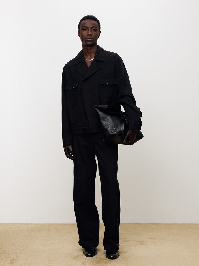 Tonywack - Heavy Twill Cotton Belted Military Pants (Black) product image 7 | TRAB K-Fashion Australia