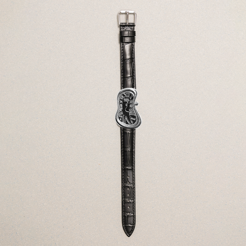 Towtow Archive - Timeless Twist Wristlet Black Strap Silver Pendant (OC) product image 2 | TRAB K-Fashion Australia