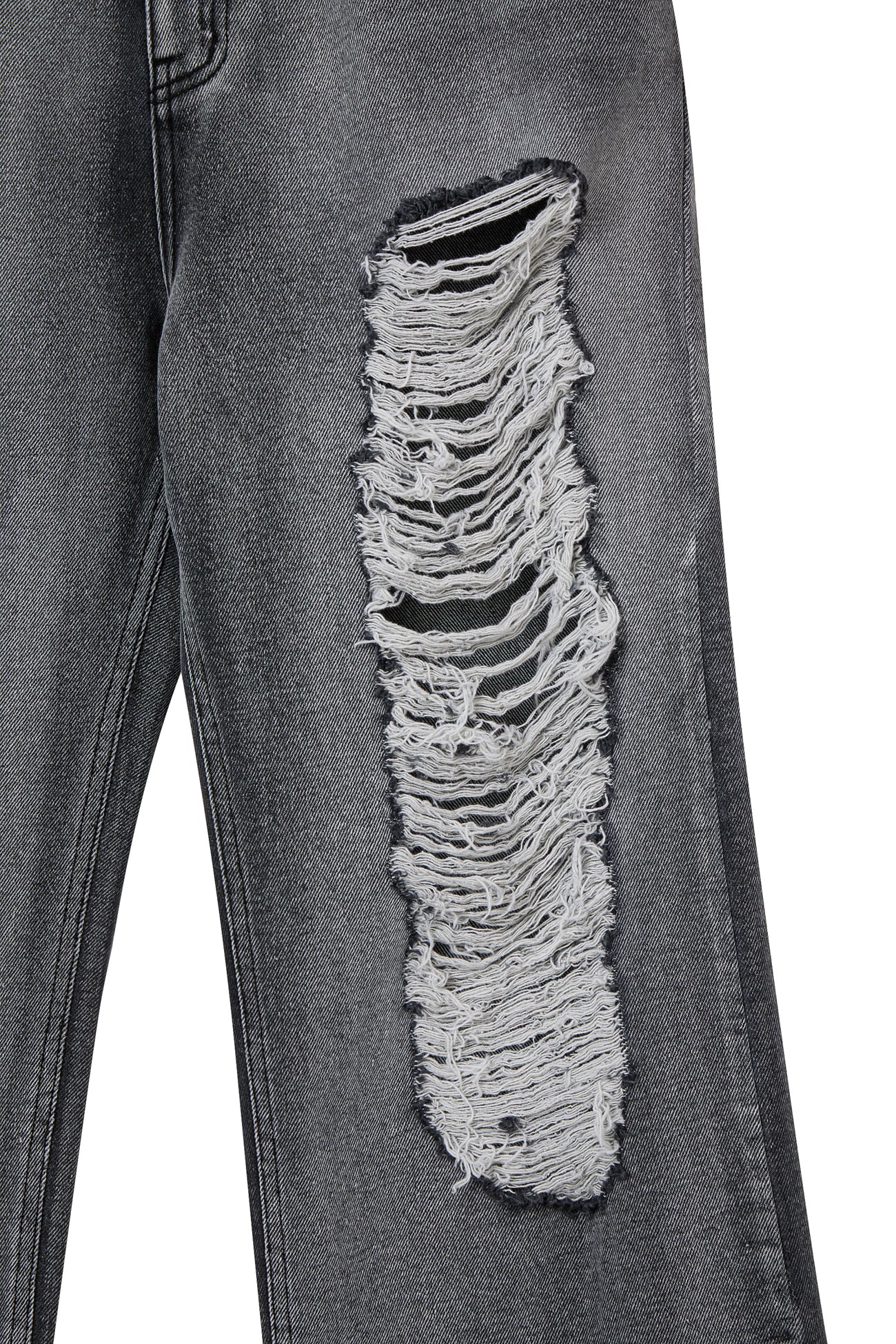Deinet - Destroyed Denim Pants (Black) product image 5 | TRAB K-Fashion Australia