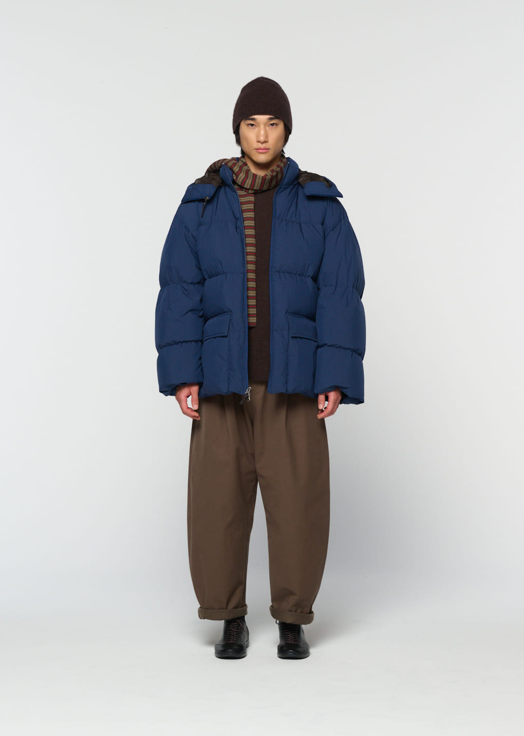 Amomento - [Pre-Order] mid down puffer (Blue) product image 2 | TRAB K-Fashion Australia