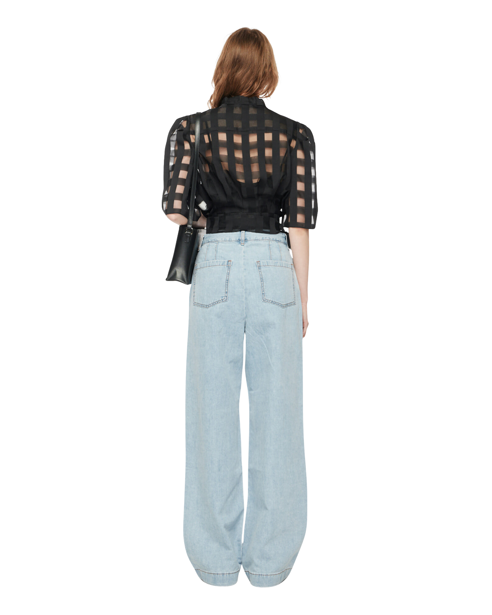 Kimhe Kim - Summer Pleated Wide Jeans (Sky Blue) product image 4 | TRAB K-Fashion Australia