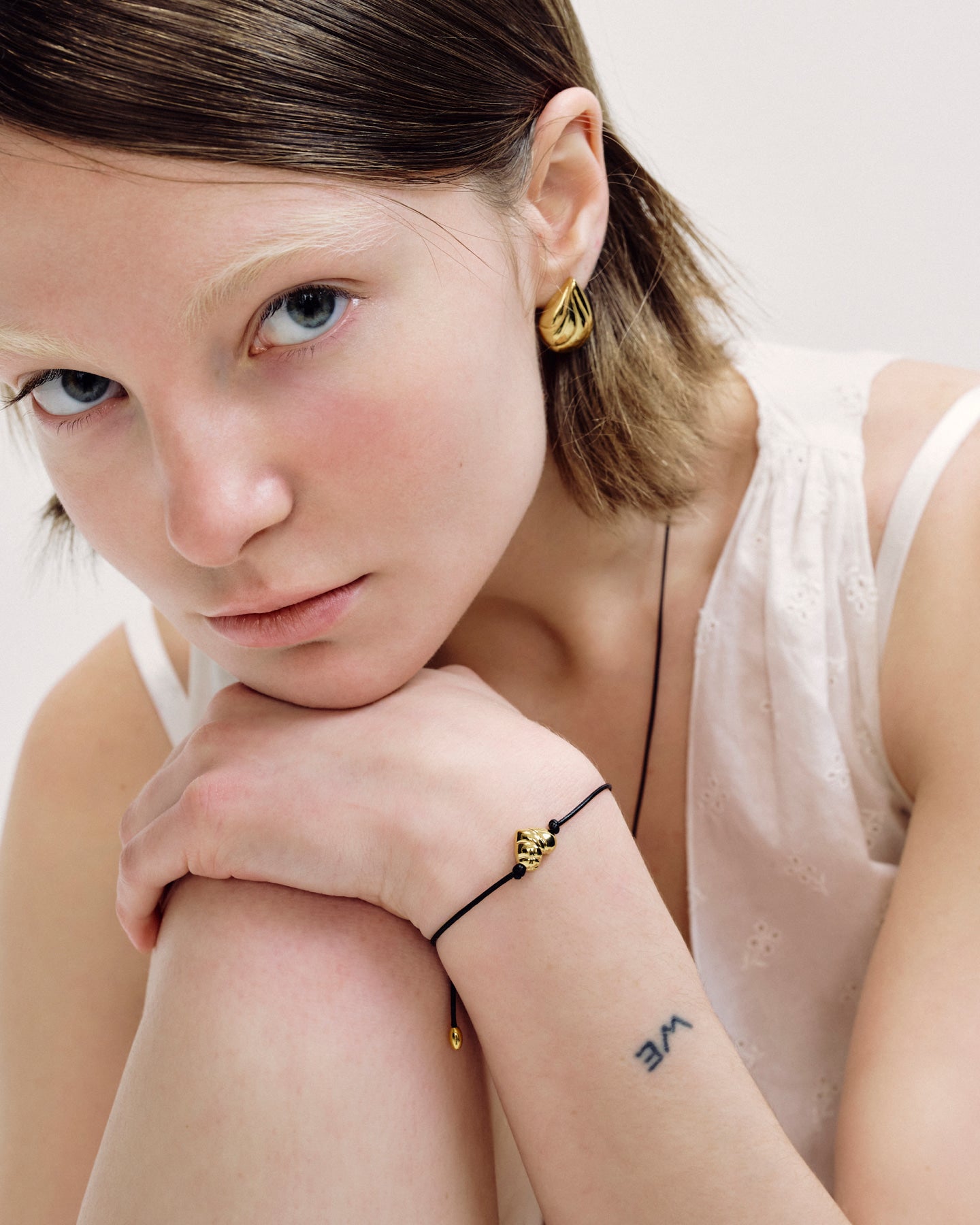 Numbering - Wavy Heart Leather Cord Bracelet #5959 product image 1 | TRAB K-Fashion Australia
