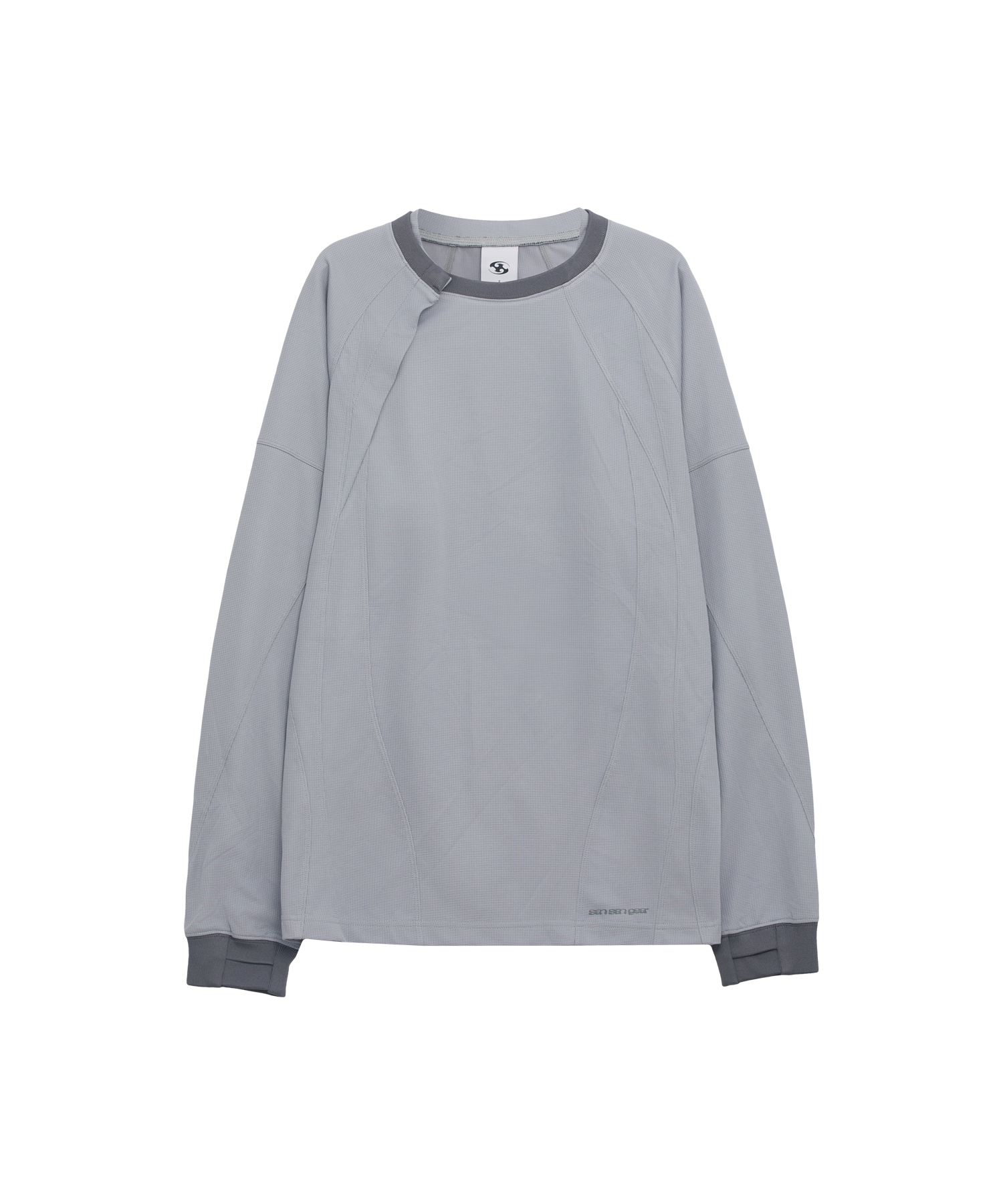 San San Gear - Placket Long Sleeves (Grey) product image 5 | TRAB K-Fashion Australia