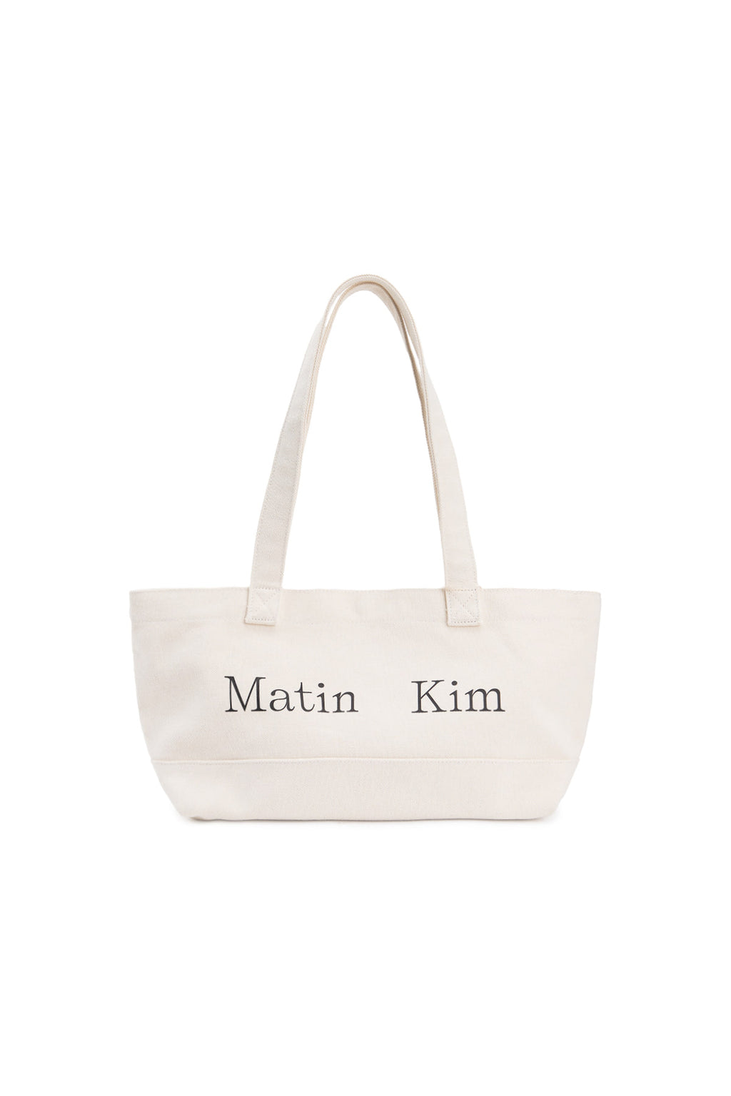 Matin Kim - Matin Logo Canvas Wide Shoulder Bag (Ivory) product image 1 | TRAB K-Fashion Australia