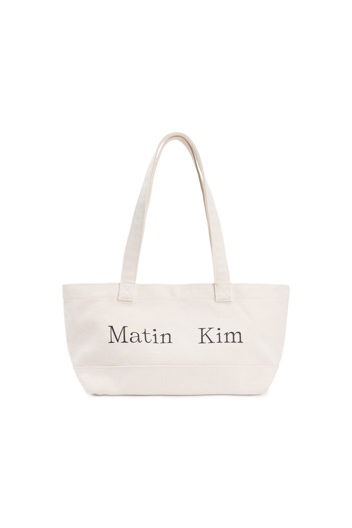 Matin Kim - Matin Logo Canvas Wide Shoulder Bag (Ivory) product image 1 | TRAB K-Fashion Australia