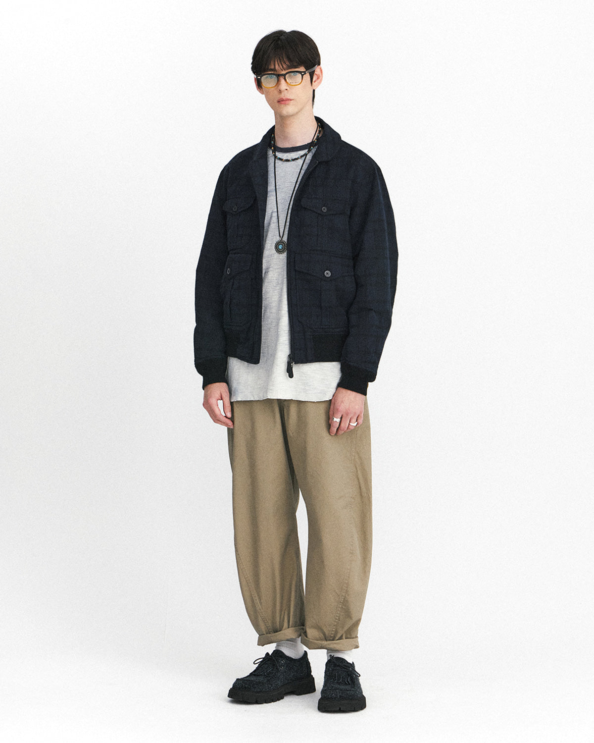 Eastlogue - Cinch Back Curved Pants (Sand) product image 1 | TRAB K-Fashion Australia