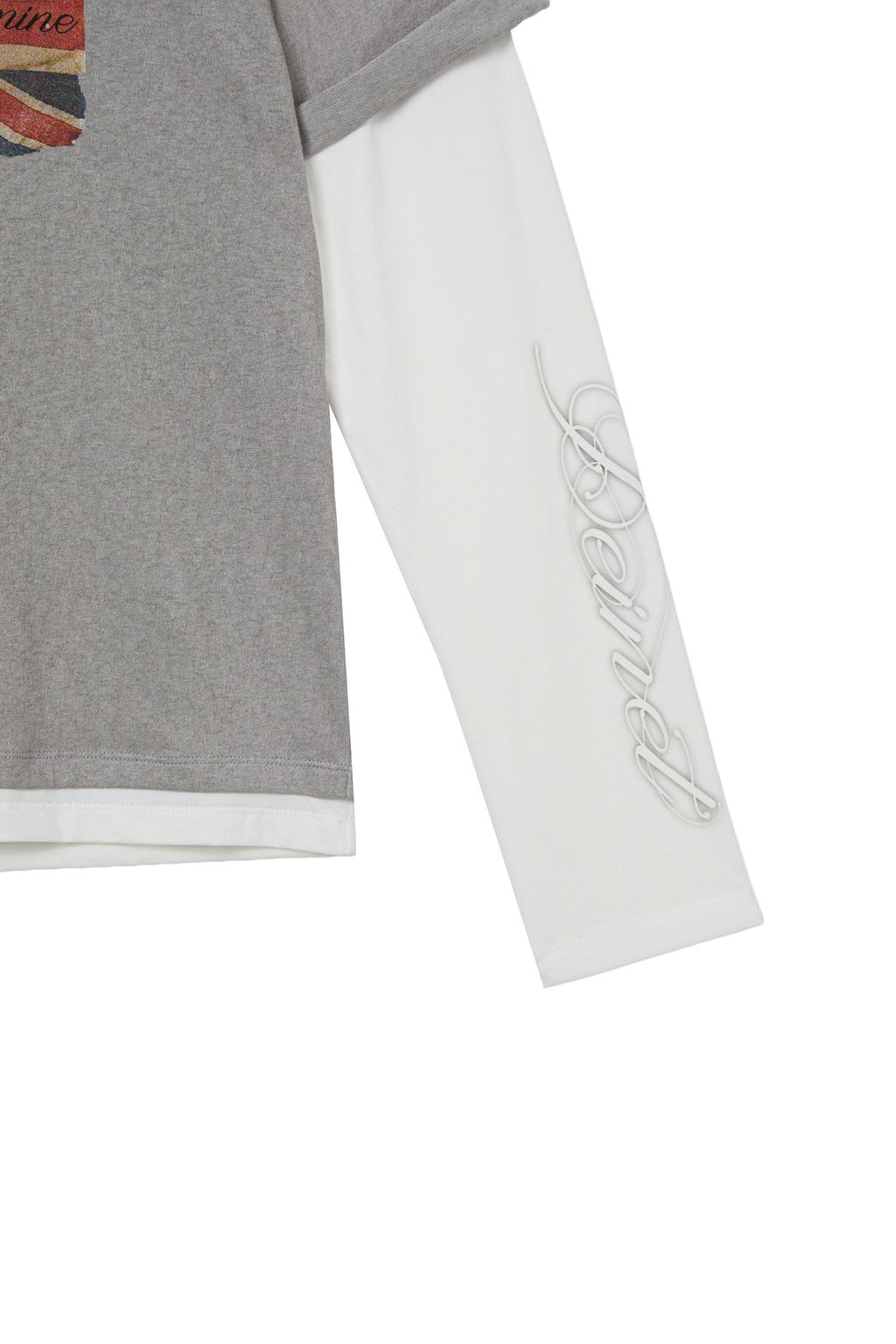 Deinet - Layered Vintage Long Sleeve (Grey) product image 5 | TRAB K-Fashion Australia
