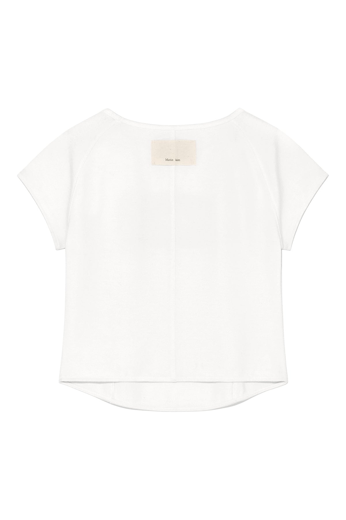 Matin Kim - Rabbit Printing Raglan Slim Top (White) product image 2 | TRAB K-Fashion Australia
